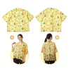 Sheer Open-Collar Shirt Free Size Pokémon Spring Full Bloom