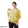 Sheer Open-Collar Shirt Free Size Pokémon Spring Full Bloom