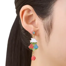 Earrings Roserade Pokémon Spring Full Bloom
