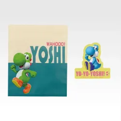 Zipper Bag/Memo Collection F Super Mario with YOSHI