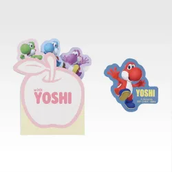 Zipper Bag/Memo Collection F Super Mario with YOSHI