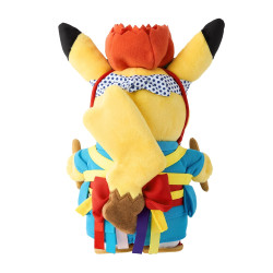 Plush Pikachu Sansa Dance Festival Ver. Pokémon Center Touhoku R