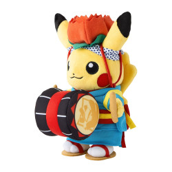 Plush Pikachu Sansa Dance Festival Ver. Pokémon Center Touhoku R