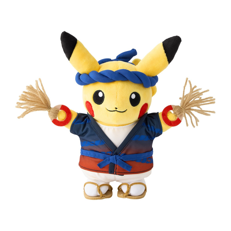 Plush Pikachu Straw Sandals Festival Ver. Pokémon Center Touhoku R