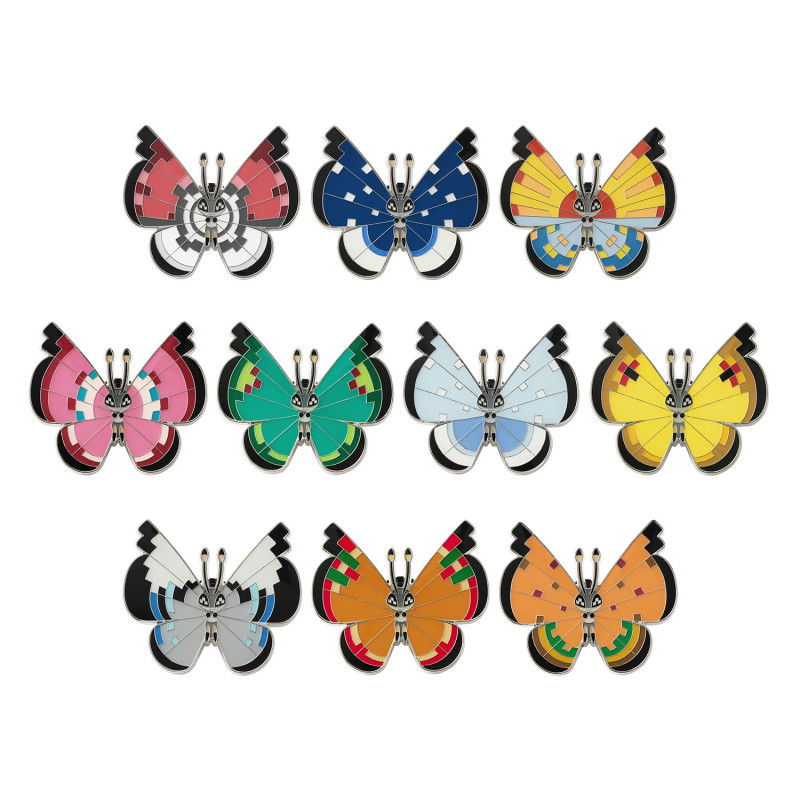 Vivillon Pins Collection Set B Pokémon