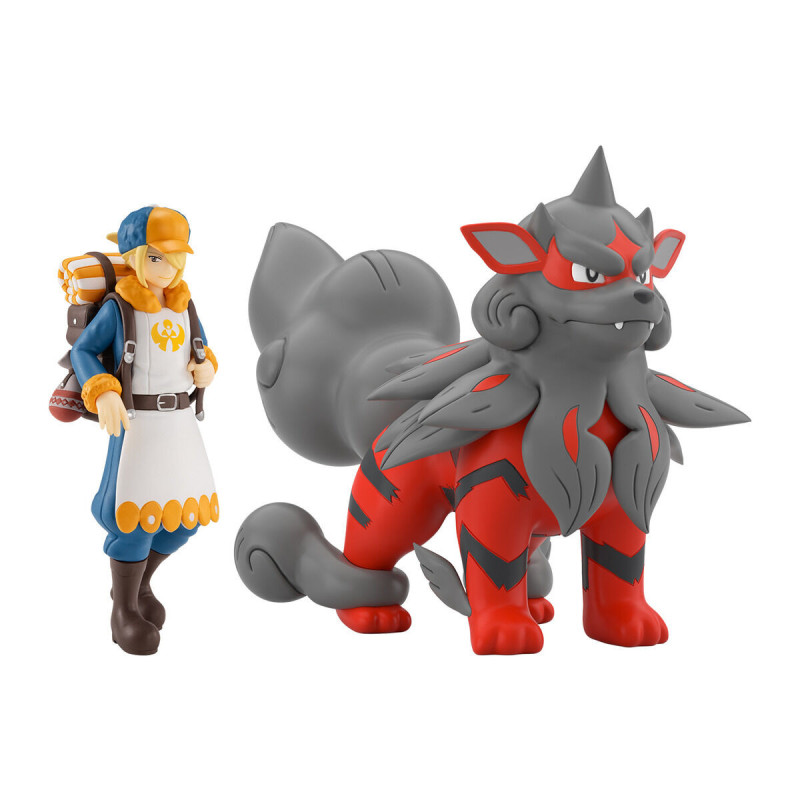 Figure Set Volo & Hisuian Arcanine Pokémon Scale World Hisui Region