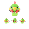 Natu Shoulder Plush Pokémon