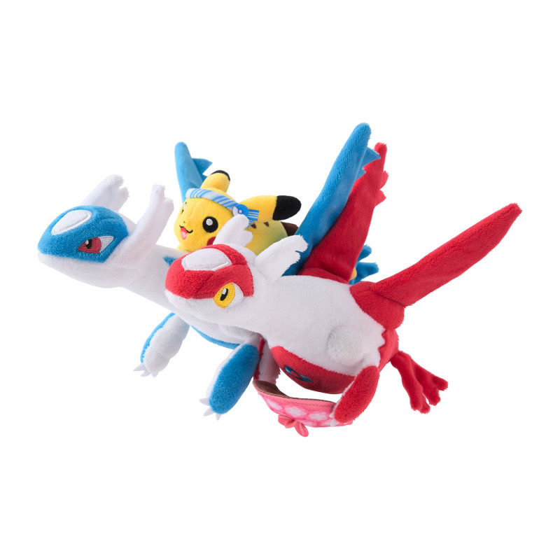 Plush Latios & Latias Pikachu Pokémon Center Fukuoka R