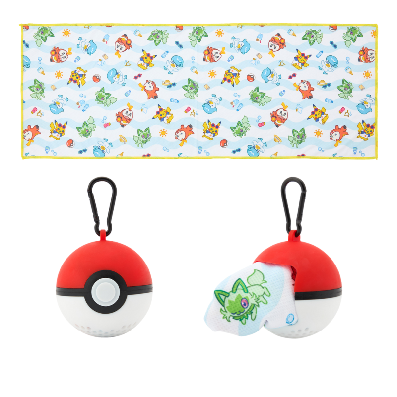Cooling Towel with Poké Ball Case Pokémon Happy Sunny Day