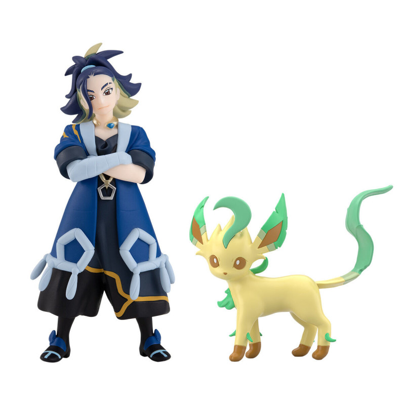Figure Set Adaman & Leafeon Pokémon Scale World Hisui Region