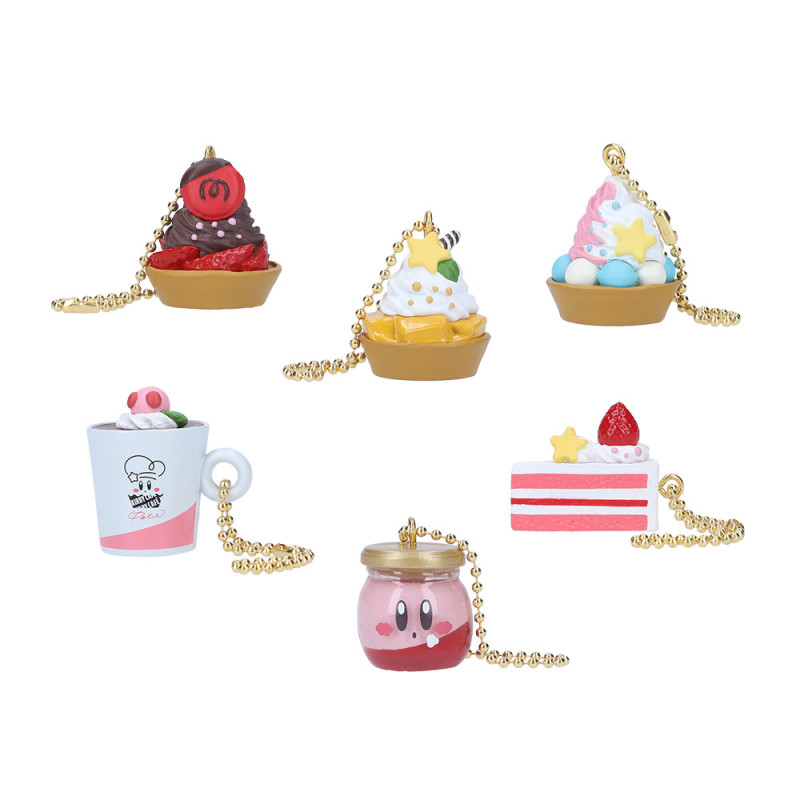 Keychain Set Cake Kirby Café Petit