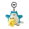 Plush Key Case Pikachu & Snorlax Pokémon Run Away
