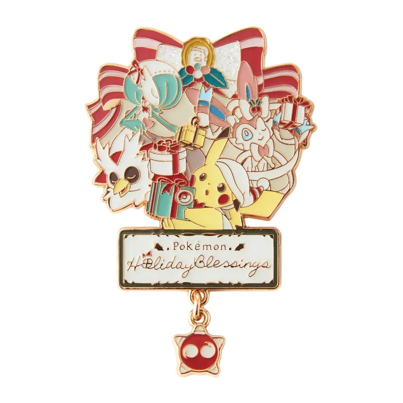 Lapel Pin Logo Pokémon Holiday Blessings