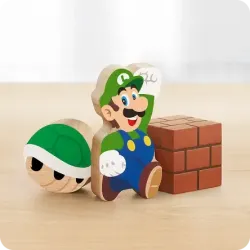 Stacking Blocks 3 Pieces Luigi My Mario
