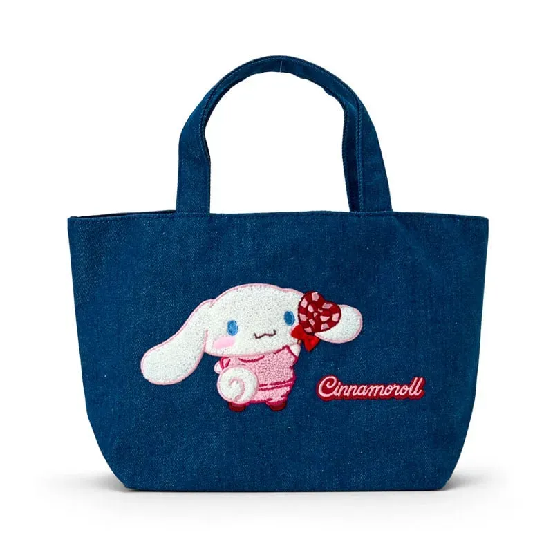 Tote Bag Cinnamoroll Denim Chenille Embroidery