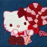 Pouch Hello Kitty Denim Chenille Embroidery