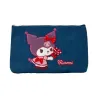 Pouch Kuromi Denim Chenille Embroidery