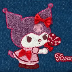 Pouch Kuromi Denim Chenille Embroidery