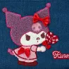 Pouch Kuromi Denim Chenille Embroidery