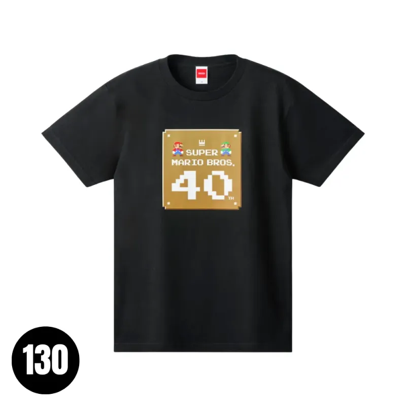 T-Shirt Black Super Mario Bros. 40th