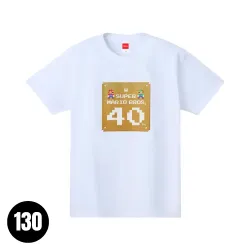 T-Shirt White Super Mario Bros. 40th