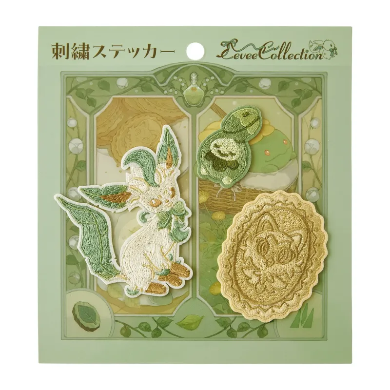 Embroidered Patch Leafeon Pokémon Eevee Collection