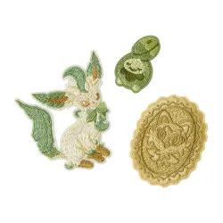 Embroidered Patch Leafeon Pokémon Eevee Collection