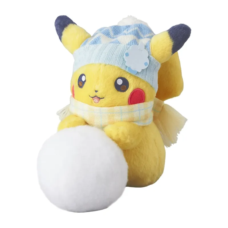Plush Pikachu Snowball Pokémon Snowman