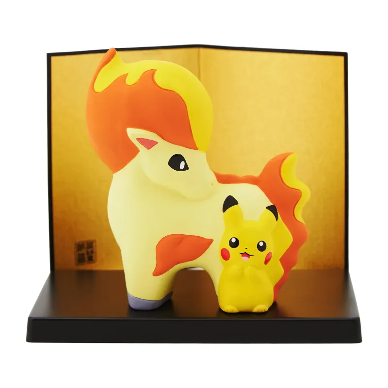 Ceramic Figure Pikachu & Ponyta Pokémon x Yakushigama