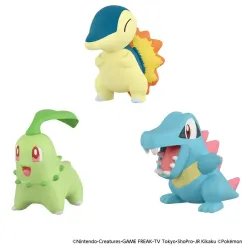 Figure Set Johto Region Starter Moncolle Pokémon 30th Anniversary
