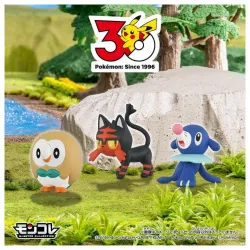 Figure Set Alola Region Starter Moncolle Pokémon 30th Anniversary