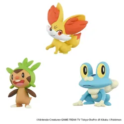Figure Set Kalos Region Starter Moncolle Pokémon 30th Anniversary