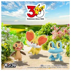 Figure Set Kalos Region Starter Moncolle Pokémon 30th Anniversary