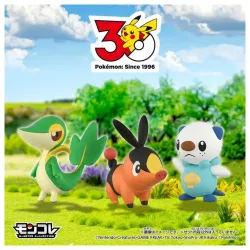 Figure Set Unova Region Starter Moncolle Pokémon 30th Anniversary