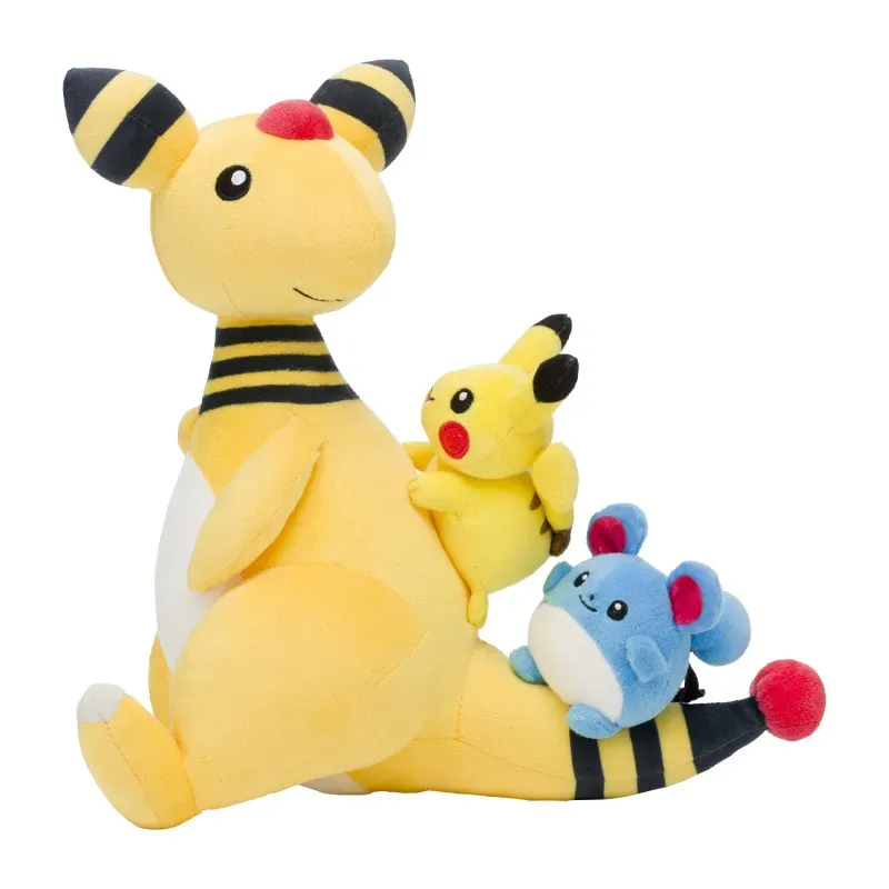 Plush Ampharos & Pikachu & Marill Pokémon Center Tokyo Bay R